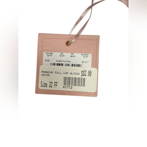 Panache NWT Full Cup Alissa Lace Black Size 32FF - Picture 5 of 6